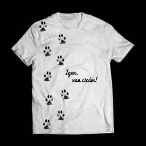Póló "van cicám" (fehér)